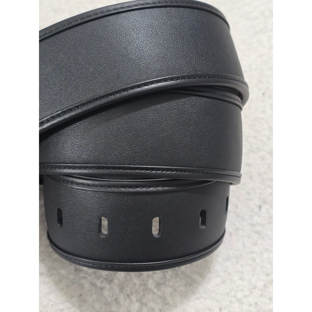 Cabi Black Genuine Leather Belt Gold Hardware Large Wide Buckle 4802 - Picture 6 of 10